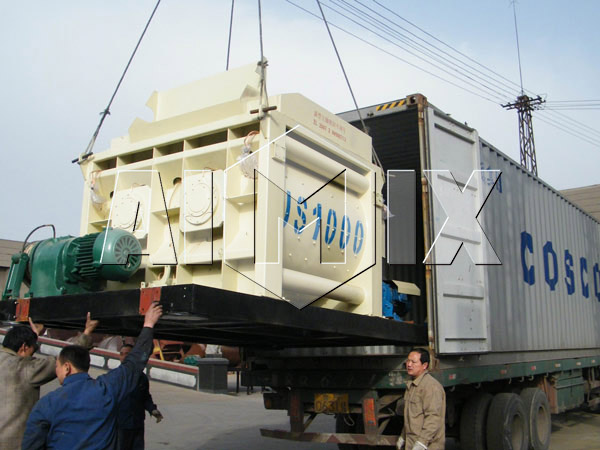 Delivery of AIMIX JS1000 Stationary Concrete Mixer