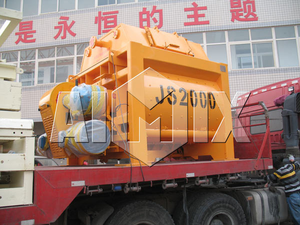Delivery of AIMIX JS2000 Compulsory Concrete Mixer