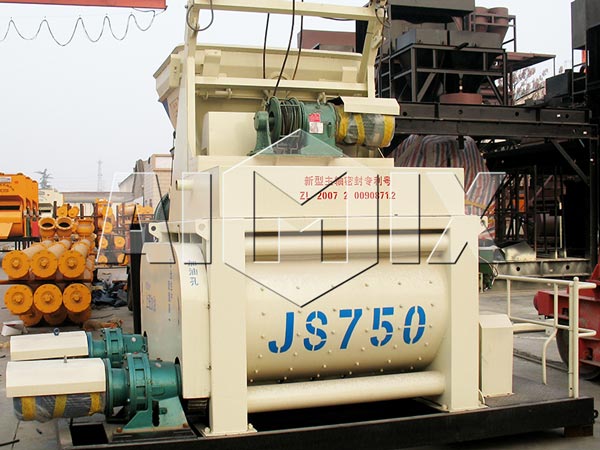 JS750 Twin Shaft Concrete Mixer