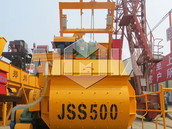 JSS500 Twin Shaft Cement Mixer for Sale