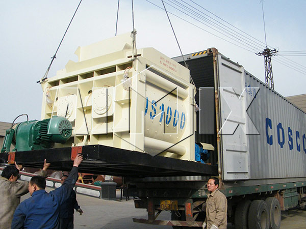 Our Twin Shaft Concrete Mixer is Exported to Philippines