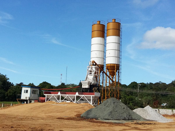 HZS35 concrete batching plant
