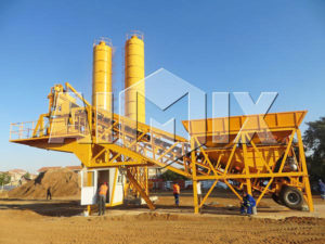 AJY-35 Mobile Concrete Batch Plant Botswana