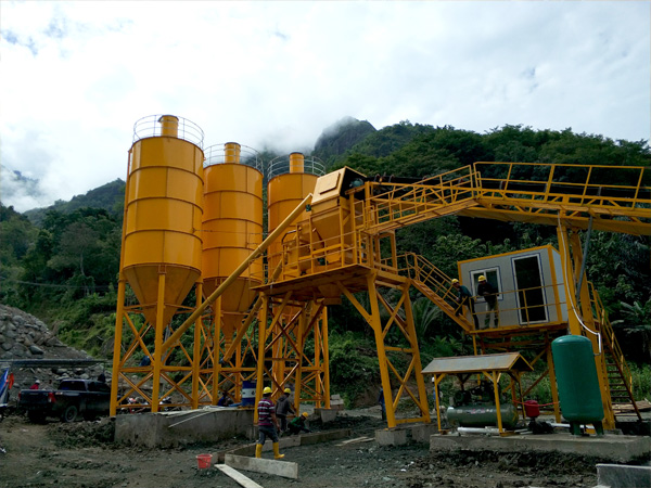 overview of concrete plant