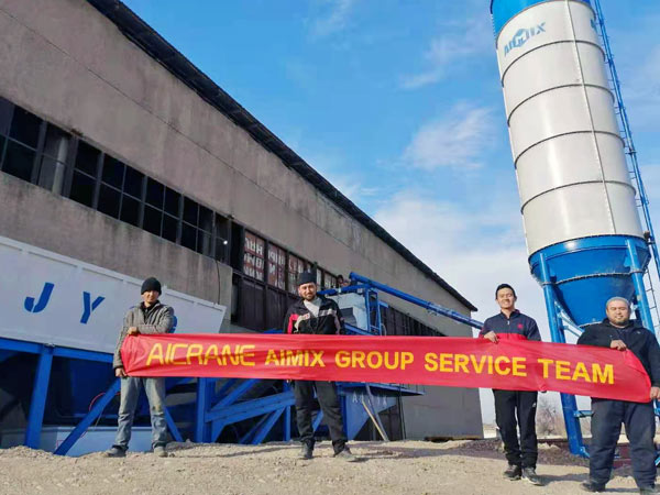 AJY-60 mobile concrete plant Uzbekistan