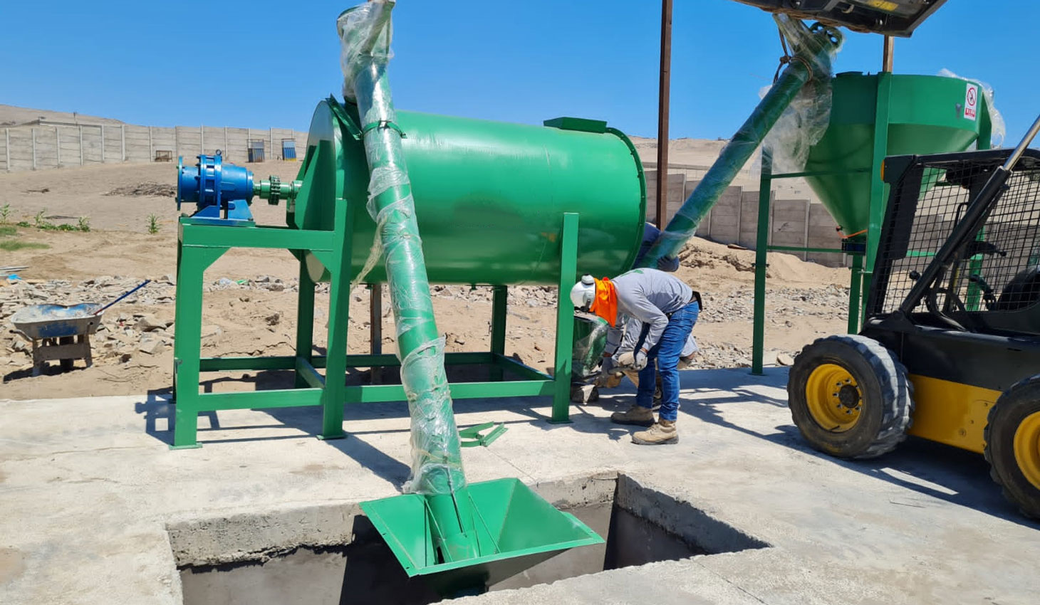 2 ton dry mortar plant installed in Zambia