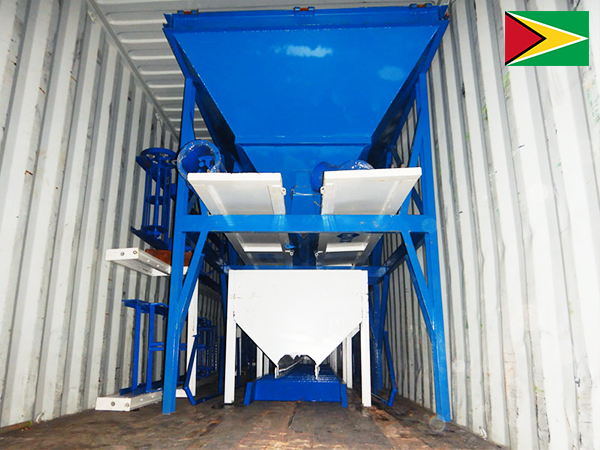Dry Concrete Plant And Brick Machine Was Exported To Guyana
