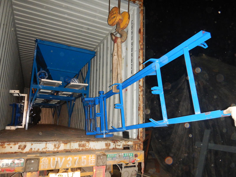 ship concrete plant and block machine to Guyana