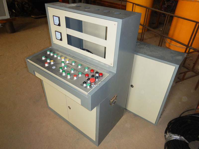 control panel of mobile concrete plant