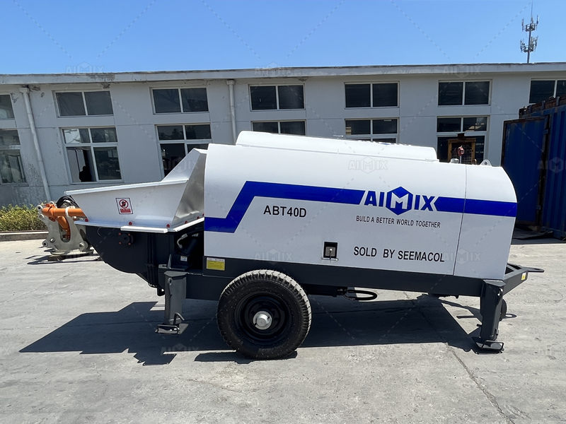 Powerful Trailer Type Concrete Pump for Indonesia