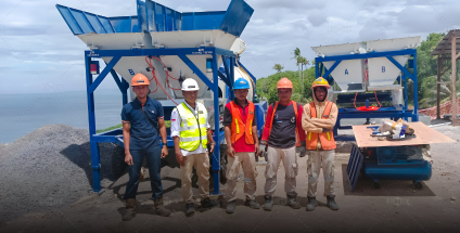 Buy ABJZ40C Concrete Pump for Indonesia Seaside from Aimix
