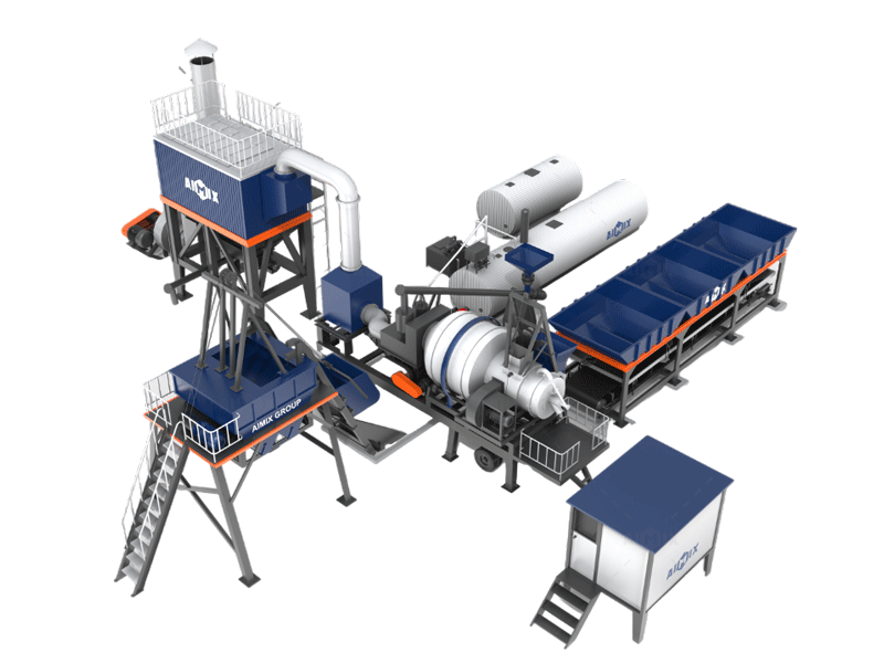 ALYJ simple type mobile batch type hmp plant