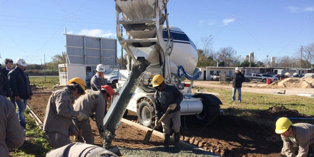 Aimix mini concrete mixer in Tanzania