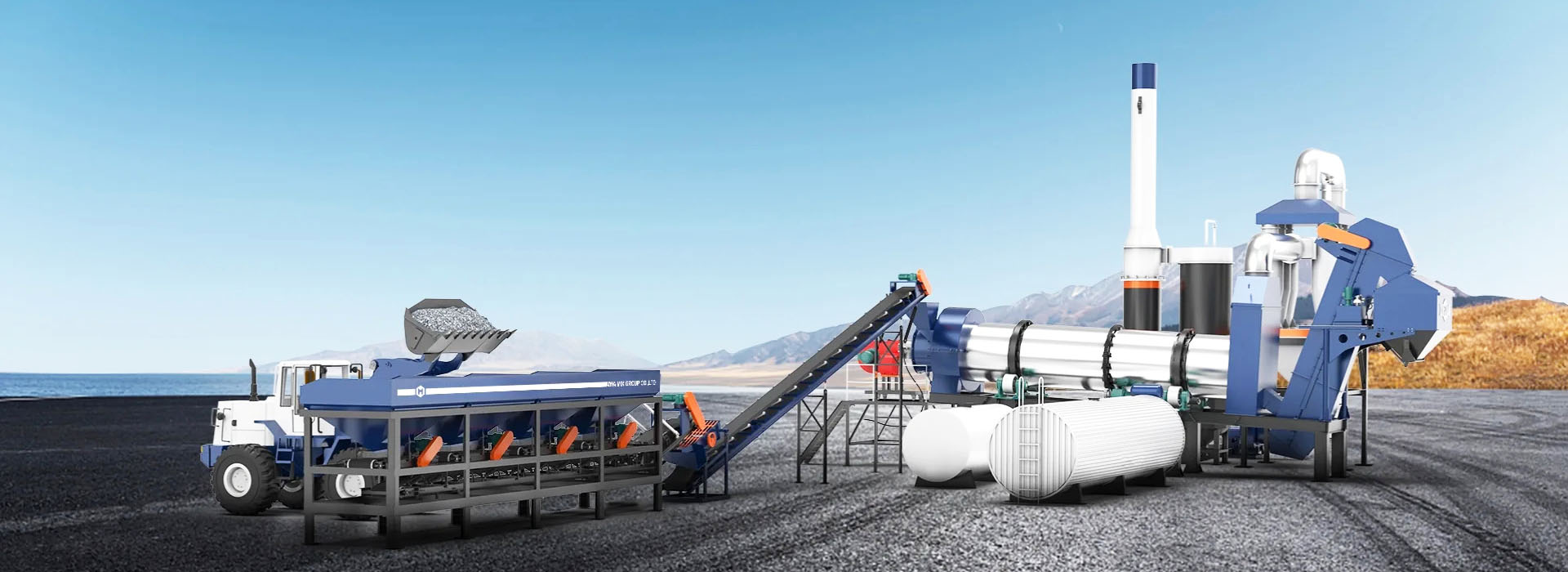 amp drum type mini aspal mixing plant for sale