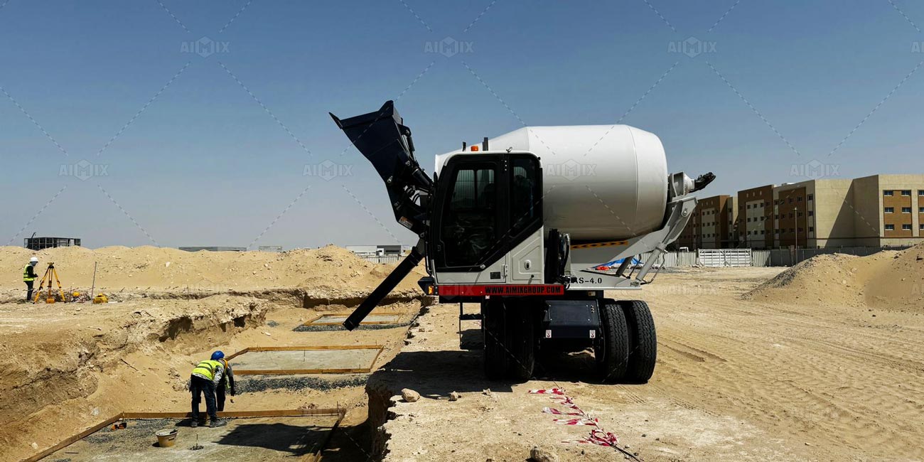 mini self-loading mixer for house building in UAE