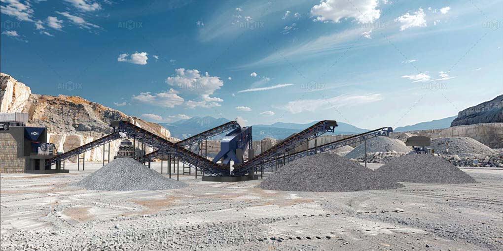 stationary type crusher plant operation