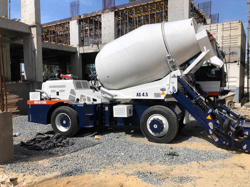 AS-4.5 large self loading concrete mixer for sale