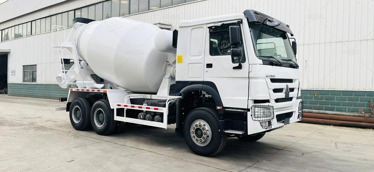 traditional concrete mixer truck