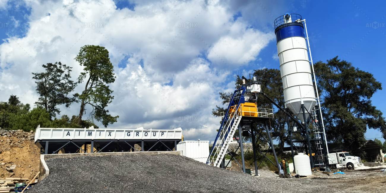 AJ50 batching plant for Mexico