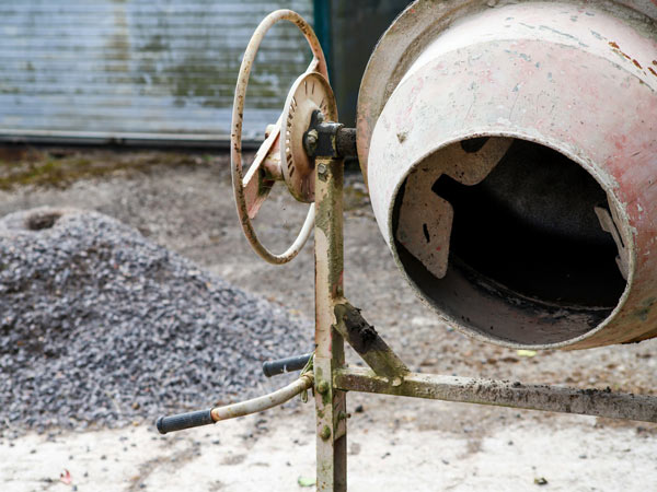 traditional portable mixer concrete